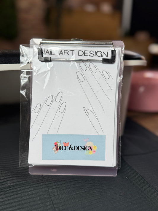 Dice & Design Sheets with Clipboard