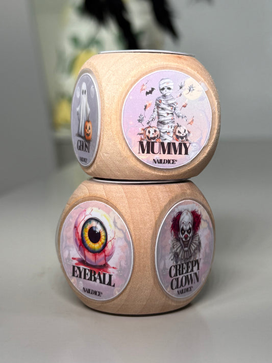 Nail Dice® Halloween Edition – 12 Disks & 2 Dice