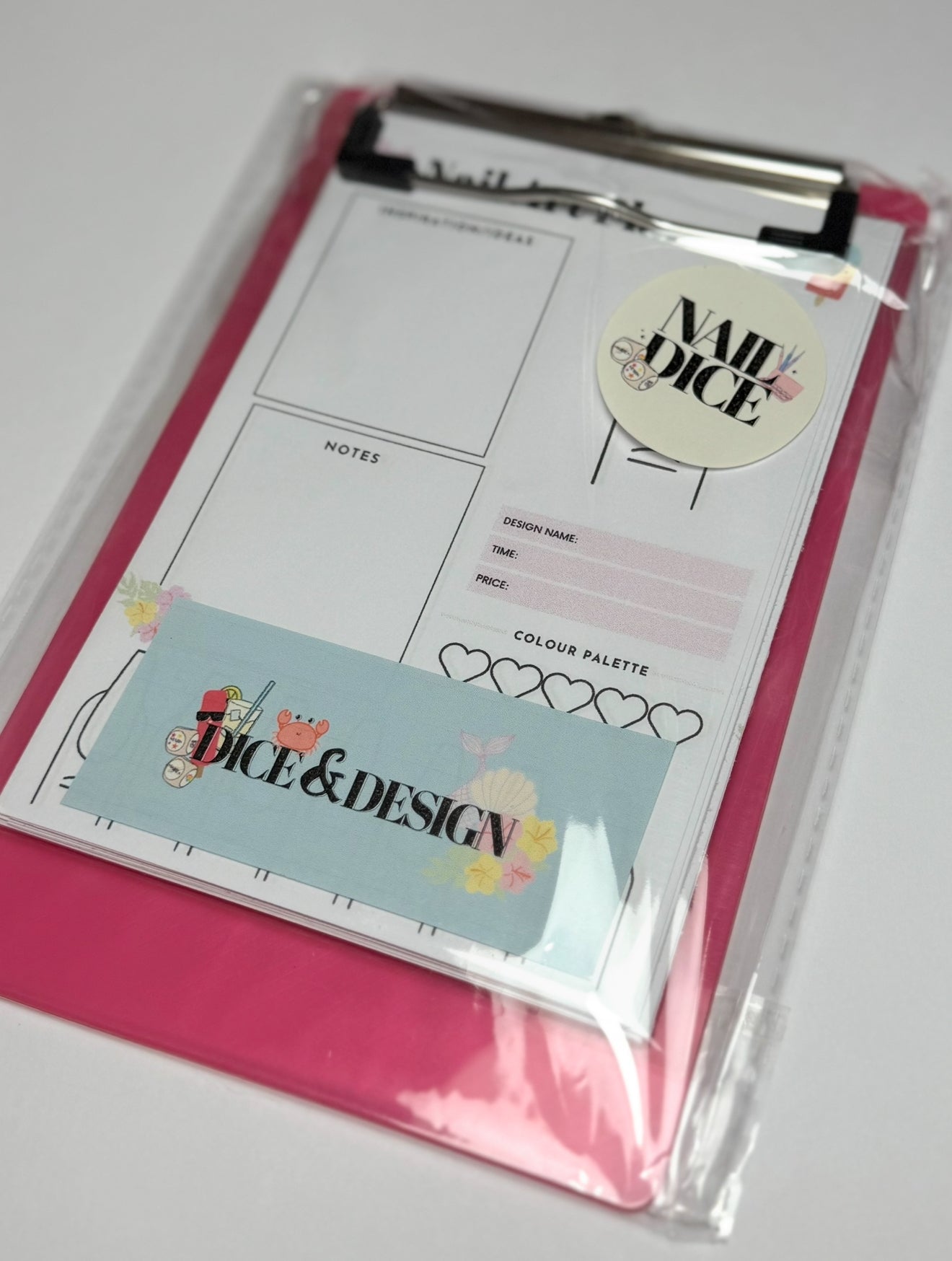 Dice & Design Sheets with Clipboard