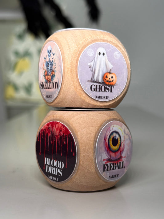 Nail Dice® Halloween Edition – 12 Disks & 2 Dice